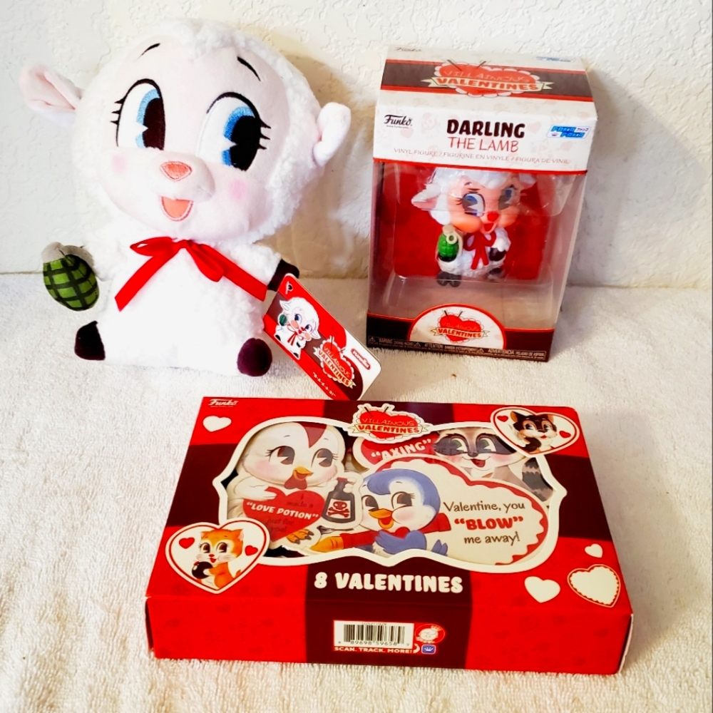 FUNKO Darling the Lamb Plush Vinyl Villainous Valentine's Card  Paka Paka Lot